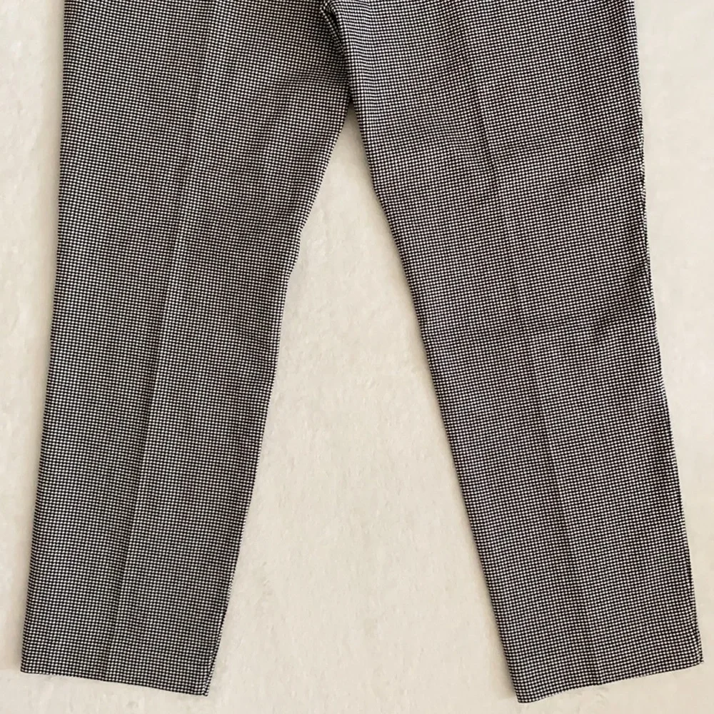 Massimo Fabbro Italy | Houndstooth Front Seam Pull On Crop Pants Black/White 10 - Picture 10 of 11
